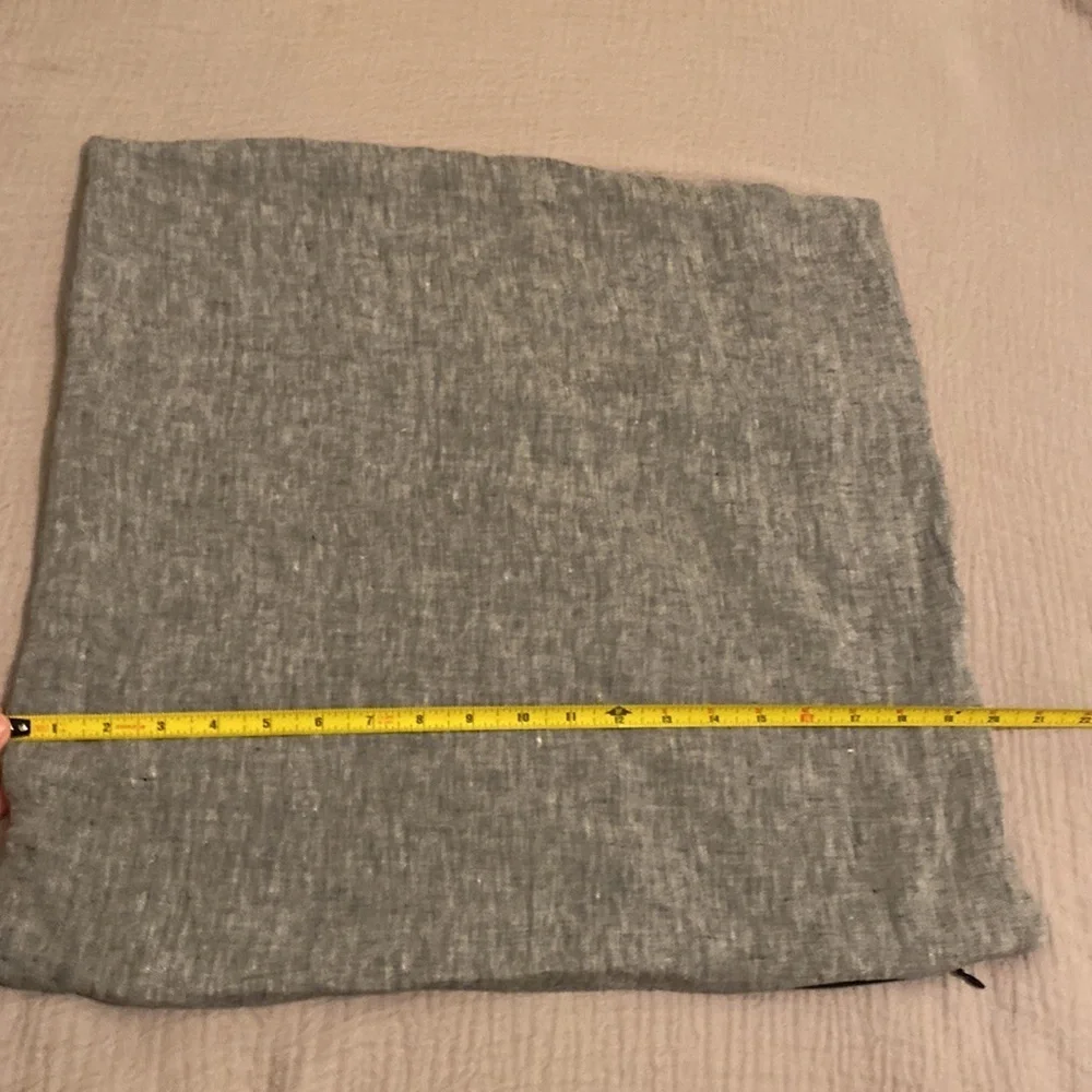 PARACHUTE GRAY LINEN PILLOW COVER 20”20”